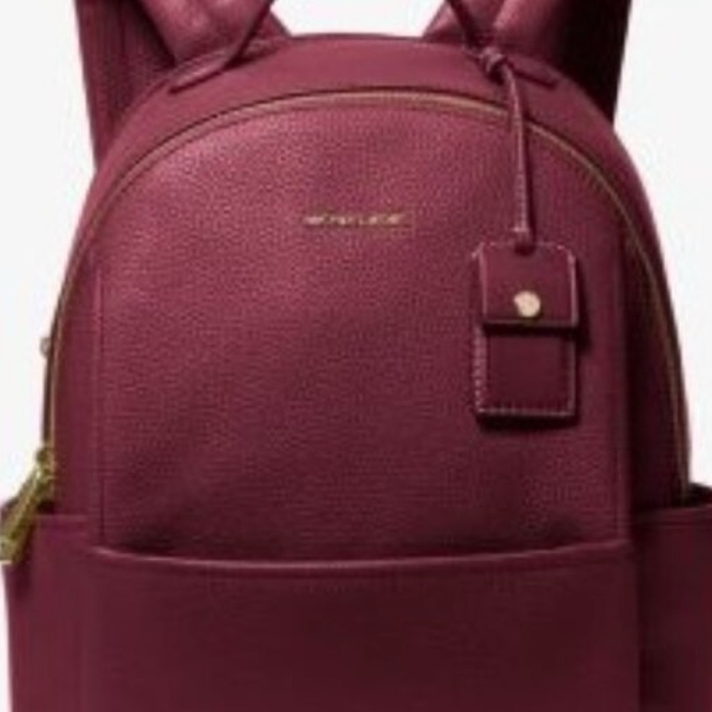 Michael Kors Sable Medium Pebbled Leather Backpack – Mulberry NWT